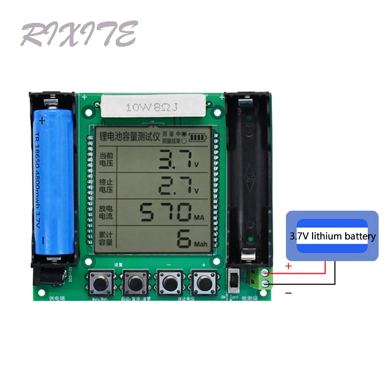 18650 Lithium Battery Capacity Tester Module High Precision XH M239 LCD