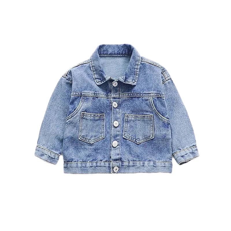 Kids' Sweet Denim Jacket for Girls - Stylish Princess Outerwear in Soft Jean Fabric for Ages 1-10