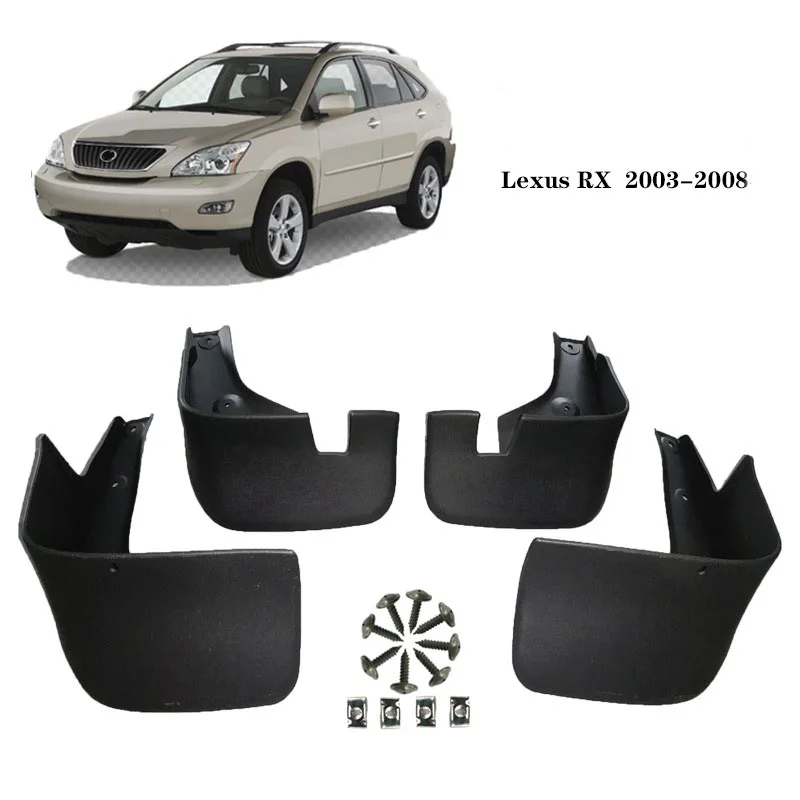 

Car Front Rear Mud Flaps For Lexus RX RX300 RX330 RX350 RX400H Mudguards 2003 - 2008 Mudflaps Splash Guards 2004 2005 2006 2007