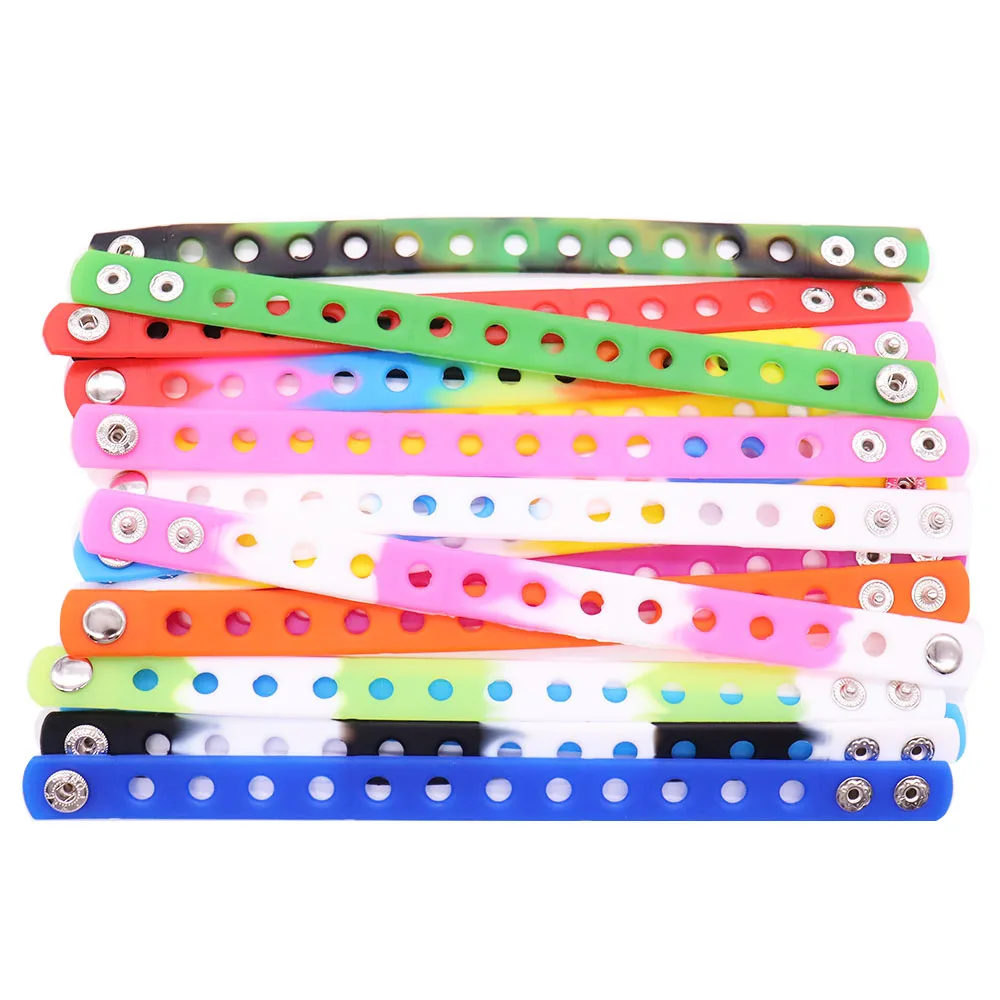 

1pcs 21cm DIY Adult Bracelet Soft Silicone Wristband Fashion Adornment Fit Children Holiday Presents
