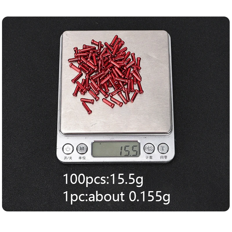 50pcs 자전거 브레이크 와이어 엔드 캡 블랙/블루/레드/골드/슬리버 알루미늄 합금 케이블 팁 산악 자전거