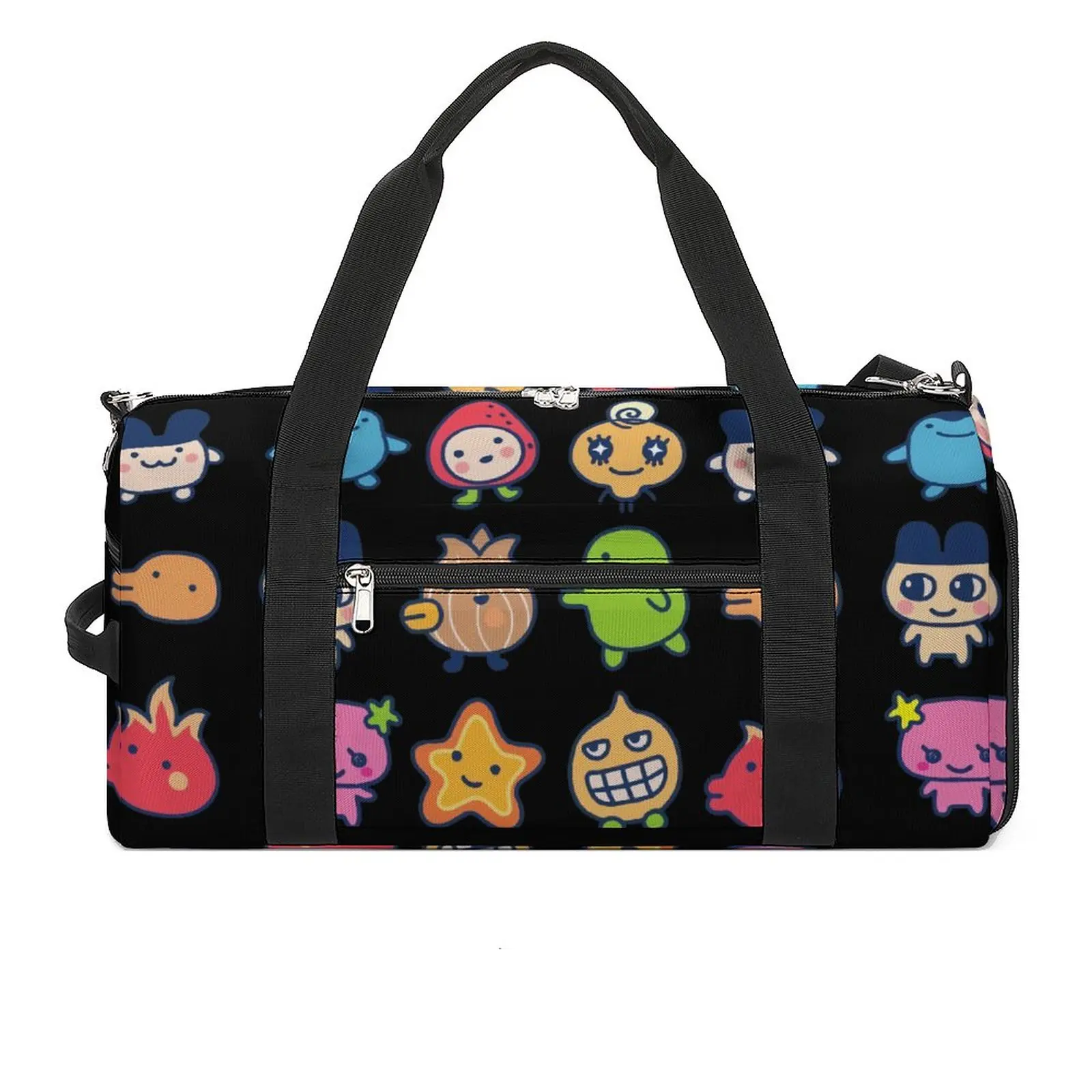 

Tamagotchi Tama Friends Sport Bags Virtual Pets Large Gym Bag Weekend Male Female Design Handbag Swimming Graphic Fitness Bag