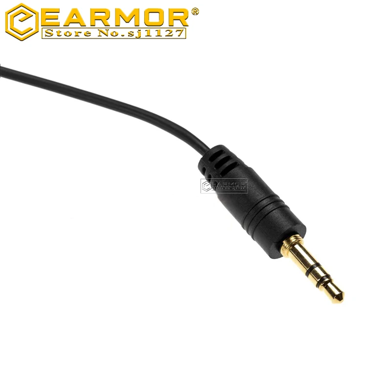 EARMOR-M50 Tactical Headset PTT Finger Call Button Shooting Earmuffs Extended Finger Button Adapter Compatible with M51 PTT