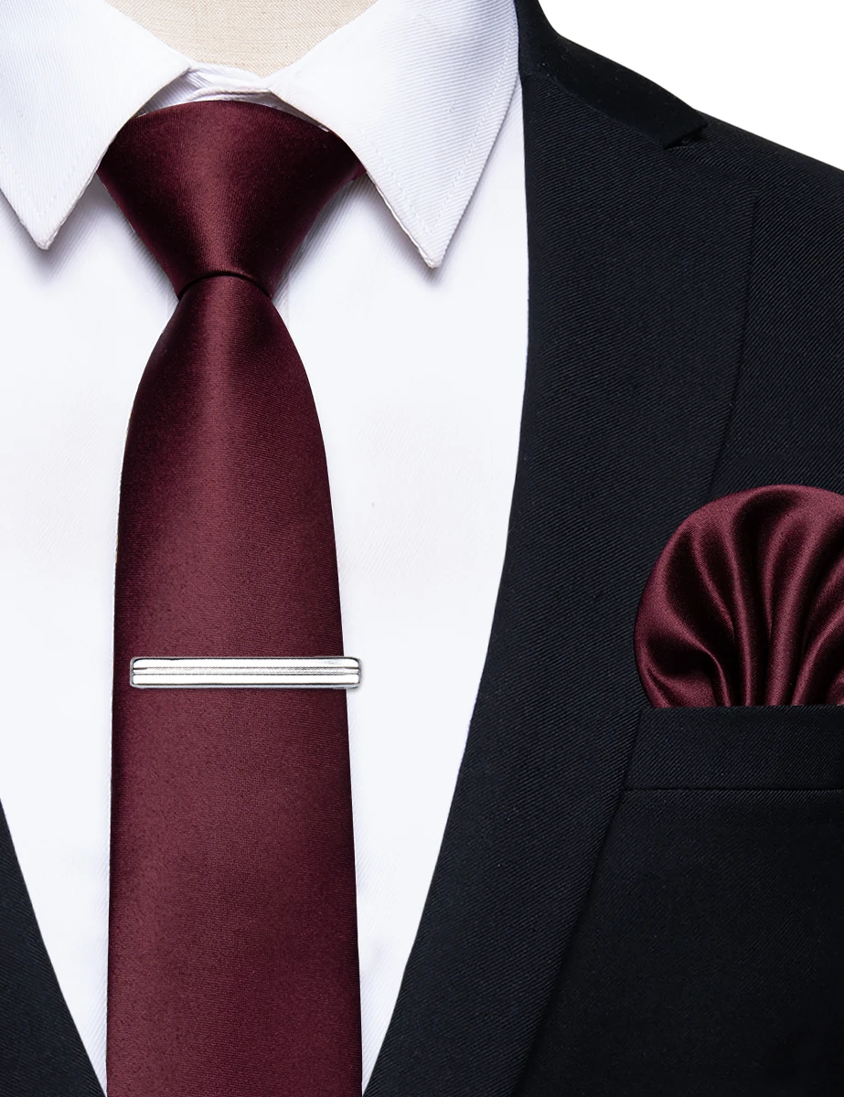 Necktie Pocket Square Clip Set for Man neck tie tie clip pocket square