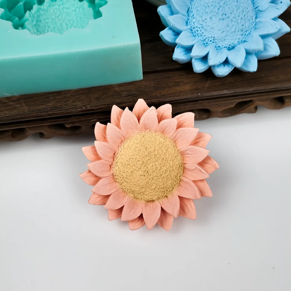 3D Silicone flower mold cake decoration Rose flower shape soap silicone  molds cake molds candle aroma stone mould