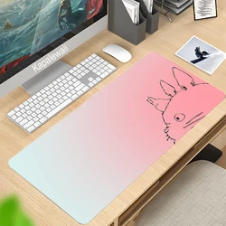 Grand tapis de souris dessin animé pour fille rose, accessoire de jeu Kawaii pour ordinateur, clavier, bureau 