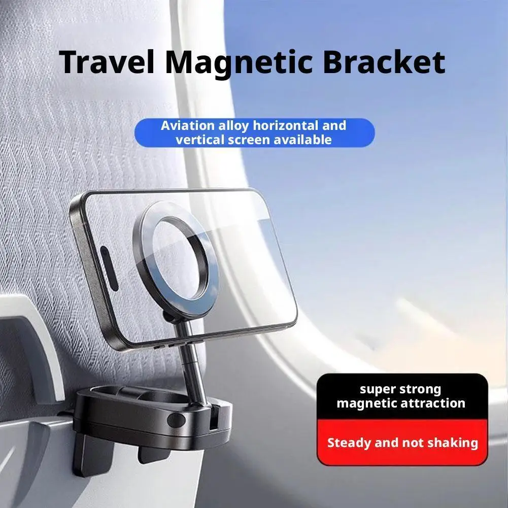 MagSafe 차량용 마운트 360용 ° 휴대폰 홀더 범용 비행기 스마트폰 스탠드 자동차 랙 대시보드 여행 필수품 홀더