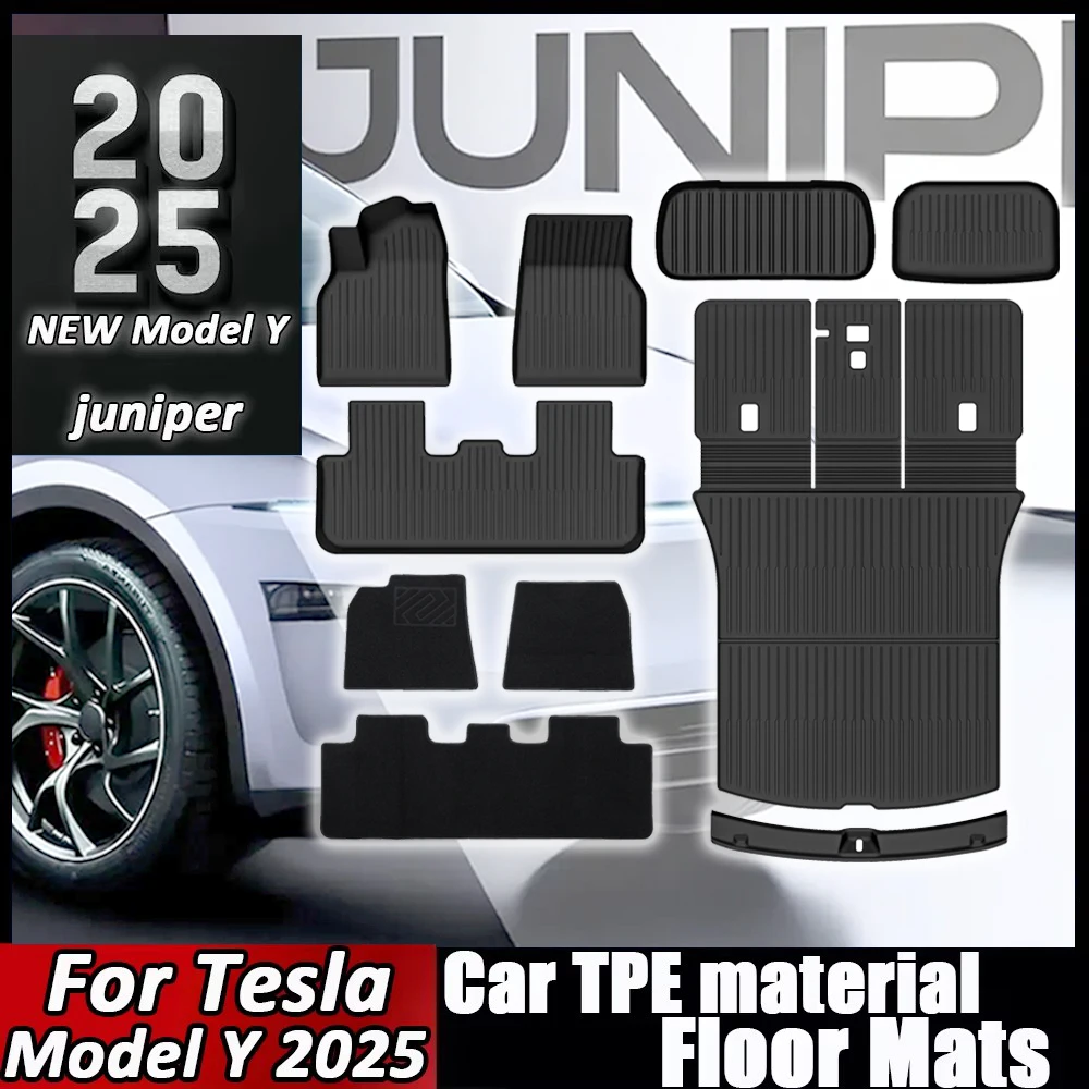 All-Weather Trunk Mats for Tesla Y 2025 1