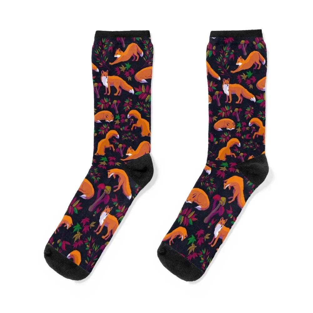 

Forest Fox Socks aesthetic soccer anti-slip happy loose Socks For Women Men's