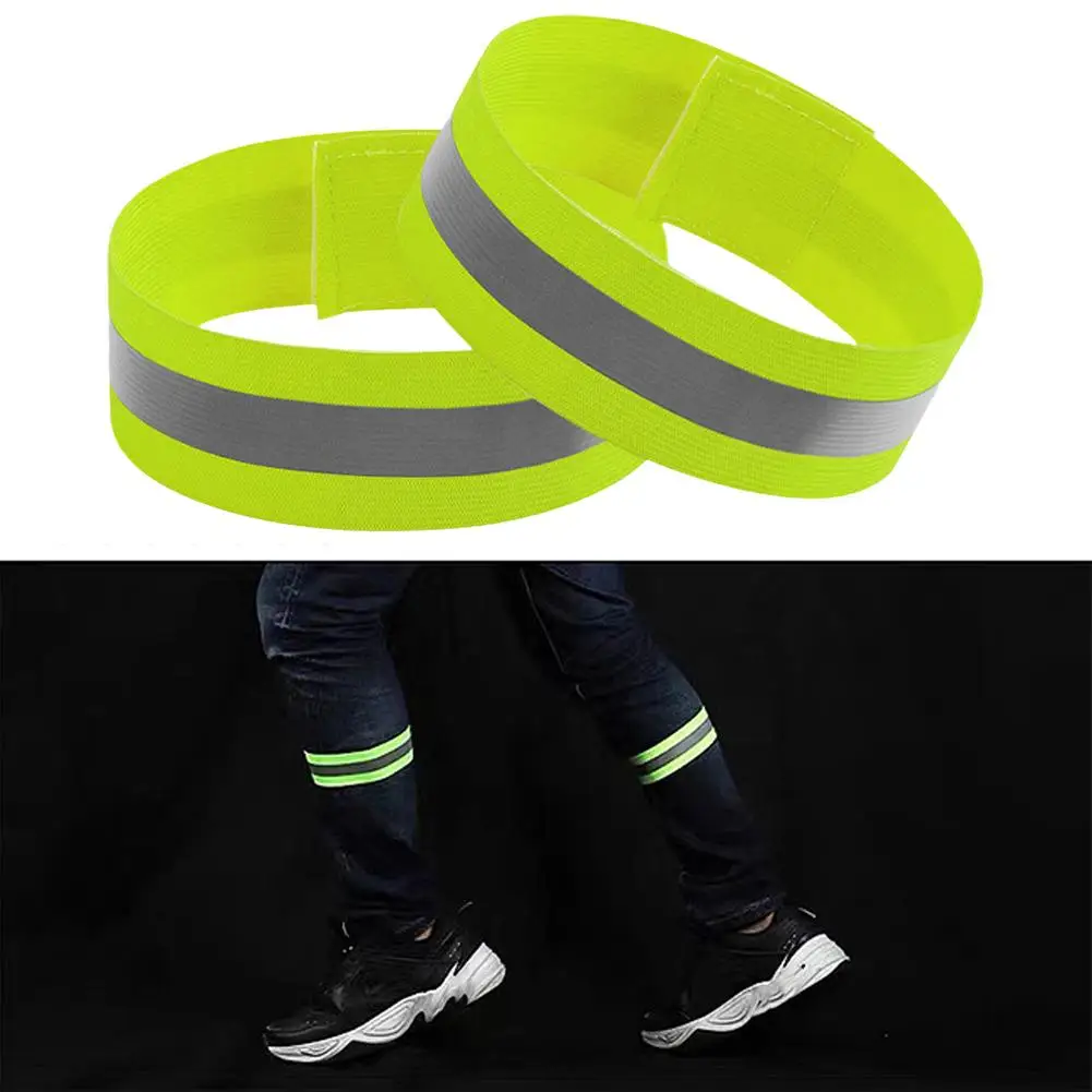 

1 Pair Reflective Bands Elastic Armband Wristband Ankle Kids Straps Running Night Jogging Reflector Outdoor Leg Cycling Saf T1G5