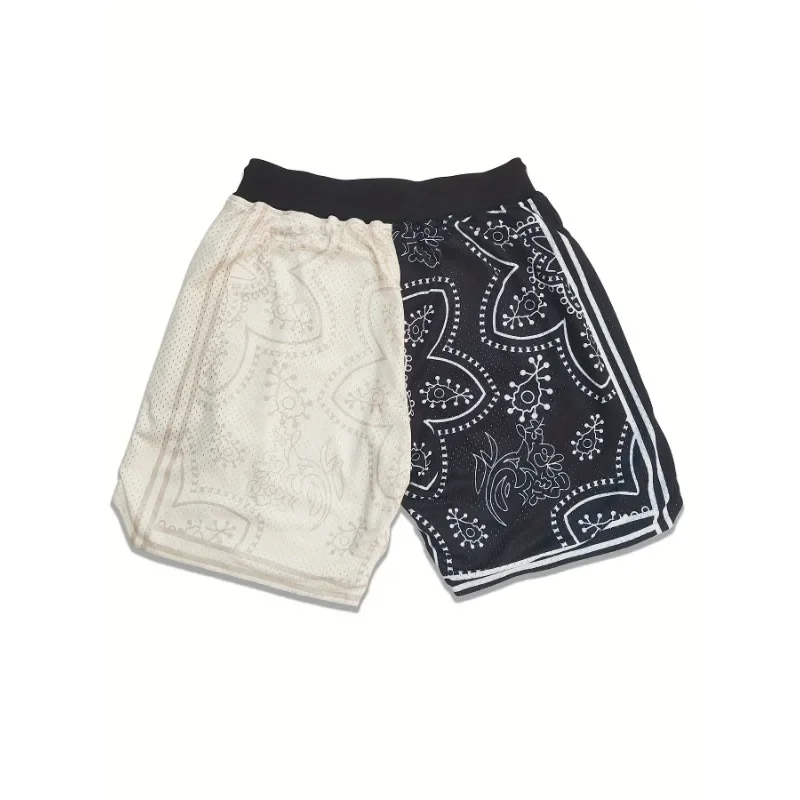 Men's Mamba #824 Premium Embroidery Basketball Shorts Breathable Mesh Drawstring Shorts Outdoor Sports and Fitness Casual Pants 5