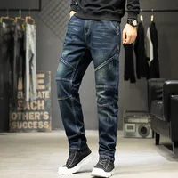 Jeans déFlexPO Gy pour hommes, pantalons droits, denim déchiré, coupe couvertes, mode coréenne, grande taille, adt, fjMan 3