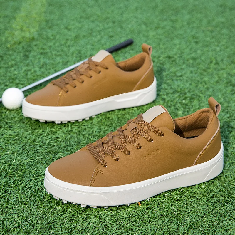 

2024 New Man Golf Sneakers Luxury Brand Walking Shoes Mens Good Quality Leather Golf Shoes for Men Anti-Slippery Golf Training