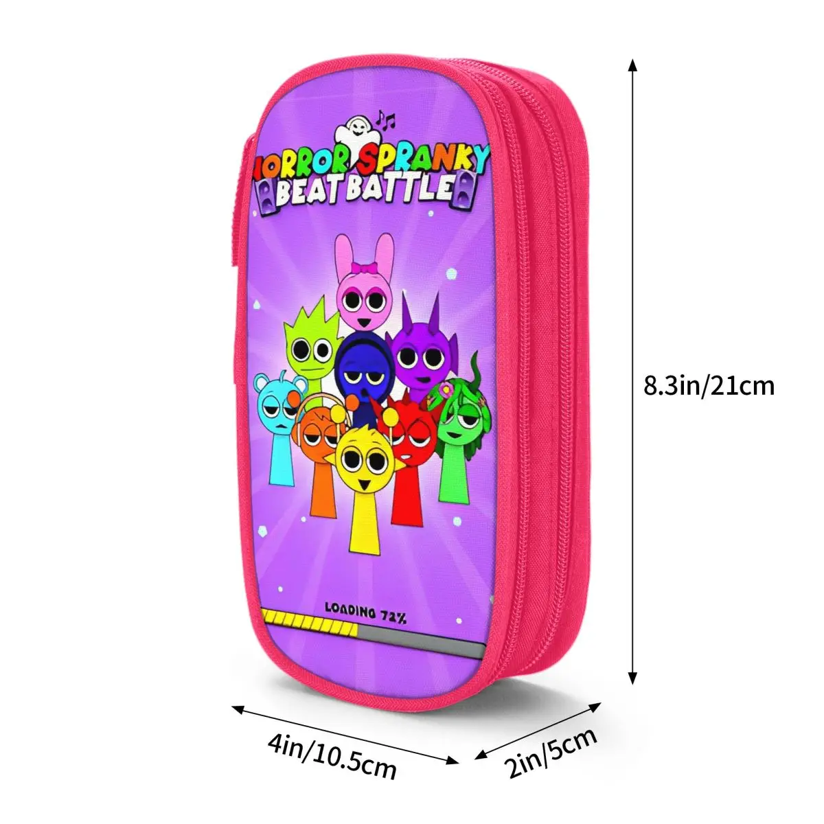 Pencil Cases Stationery Box Pen Storage Bag Sprunki Horror Spranky Large Storage Bag for Girl Boy School Supplies Cosmetic Accessories