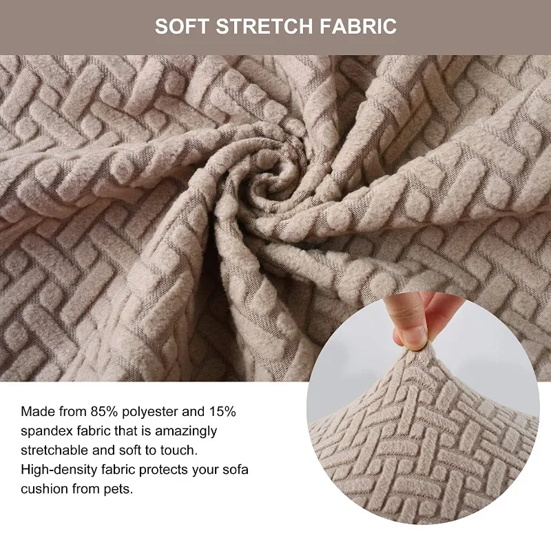 Jacquard Sofa Cushion Cover Thick Elastic For Living Room Armchair Corner Sofa Cushions Seats Cover Slipcover Couch Cover 4