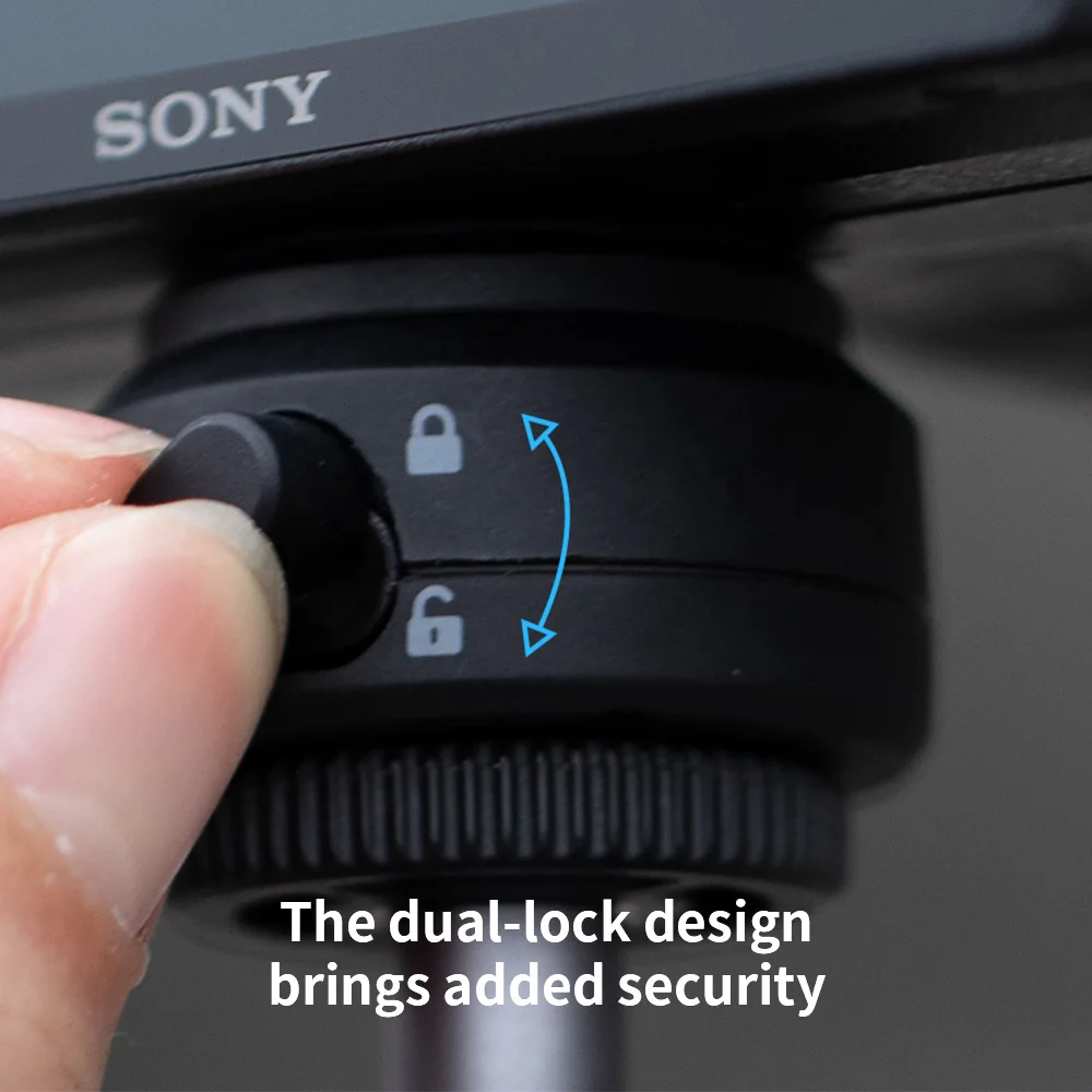 Pgytech-conjunto de Câmaras Caplock de Ação Liberação Rápida Interface 14 Design Dual-lock Adequado para Gopro Insta360 Dji e Smartphones - Image 3