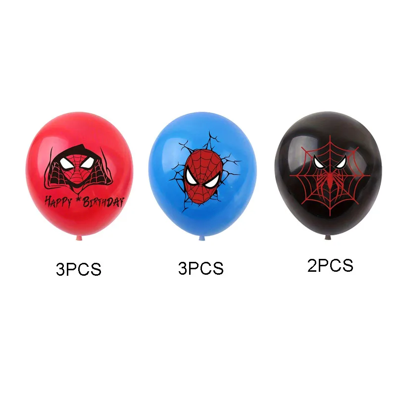 thumbnail image 1 of Globos de Latex Feikong Spiderman 12 Pulgadas 8 Piezas, 1 of 4