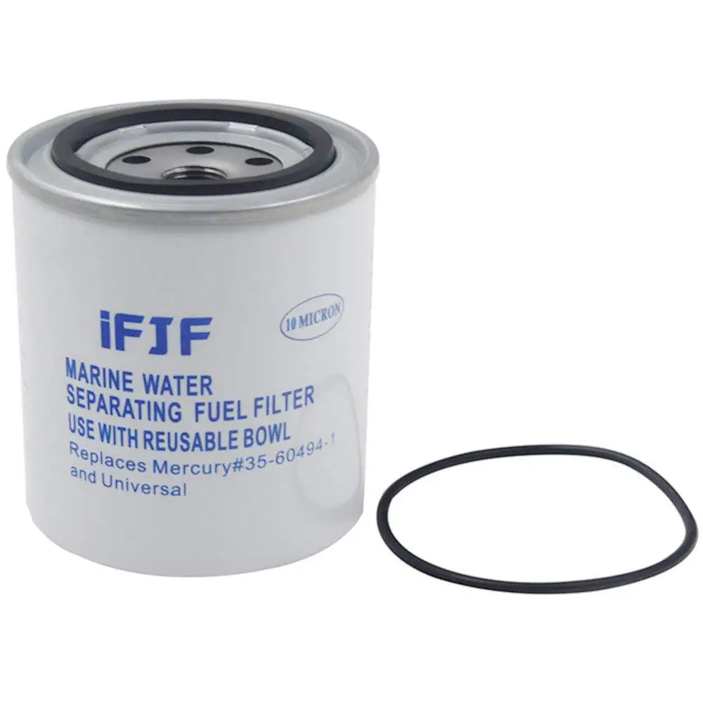 iFJF S3213 Fuel Water Separating Filter Element with O-ring fit 3/8 Inch NPT Outboard Motors Marine 35-60494-1