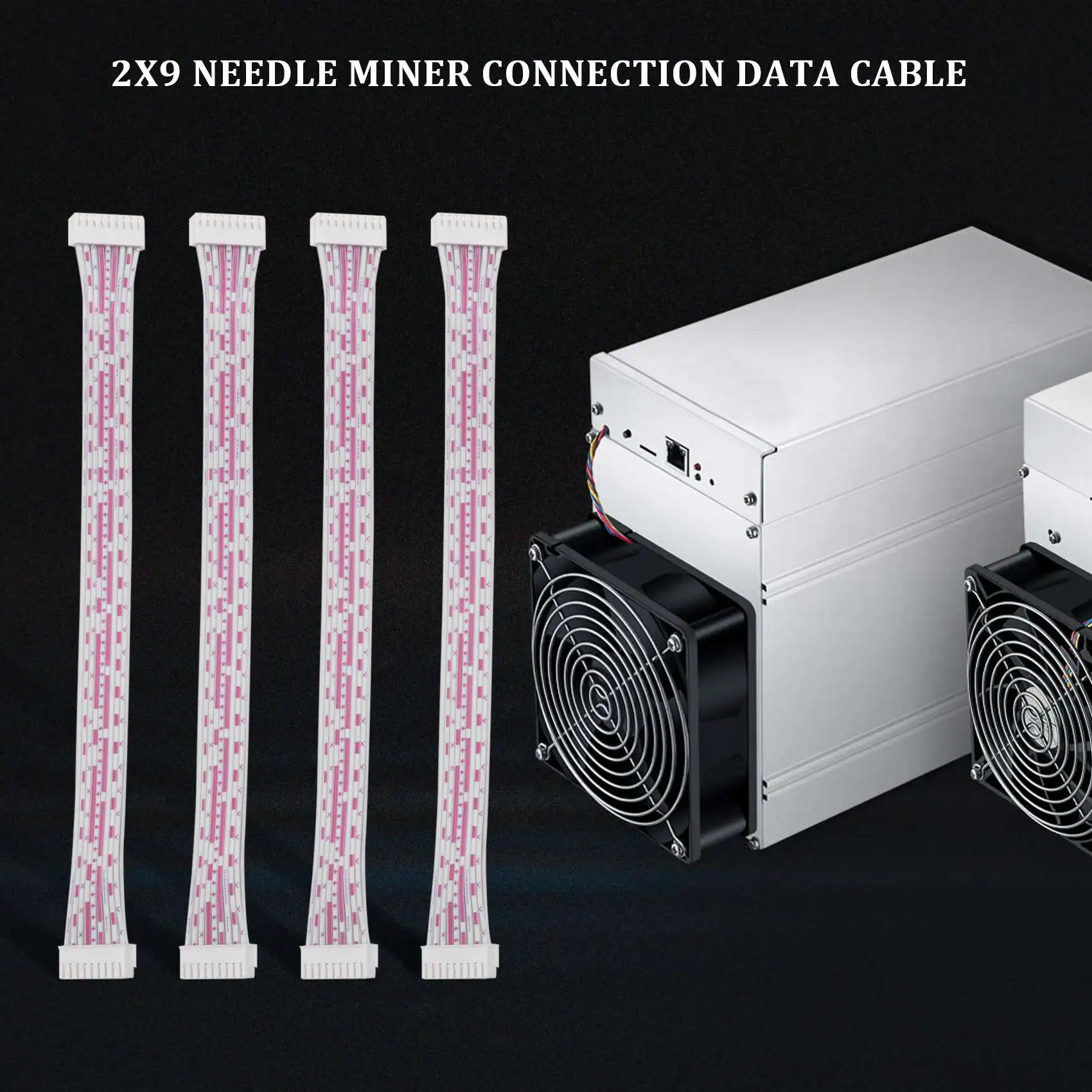 Antminer-18  ȣ ̺ 2x9  ̳  ¥ ̺, Antminer S9 S7 L3 ,   2mm x 155mm, 4 ǽ