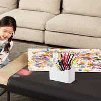 Органайзер для пульта дистанционного управления, держатель для пульта дистанционного управления для телевизора, многоцелевой настольный ящик для хранения, органайзер для спальни, гостиной, практичная коробка — изображение 4