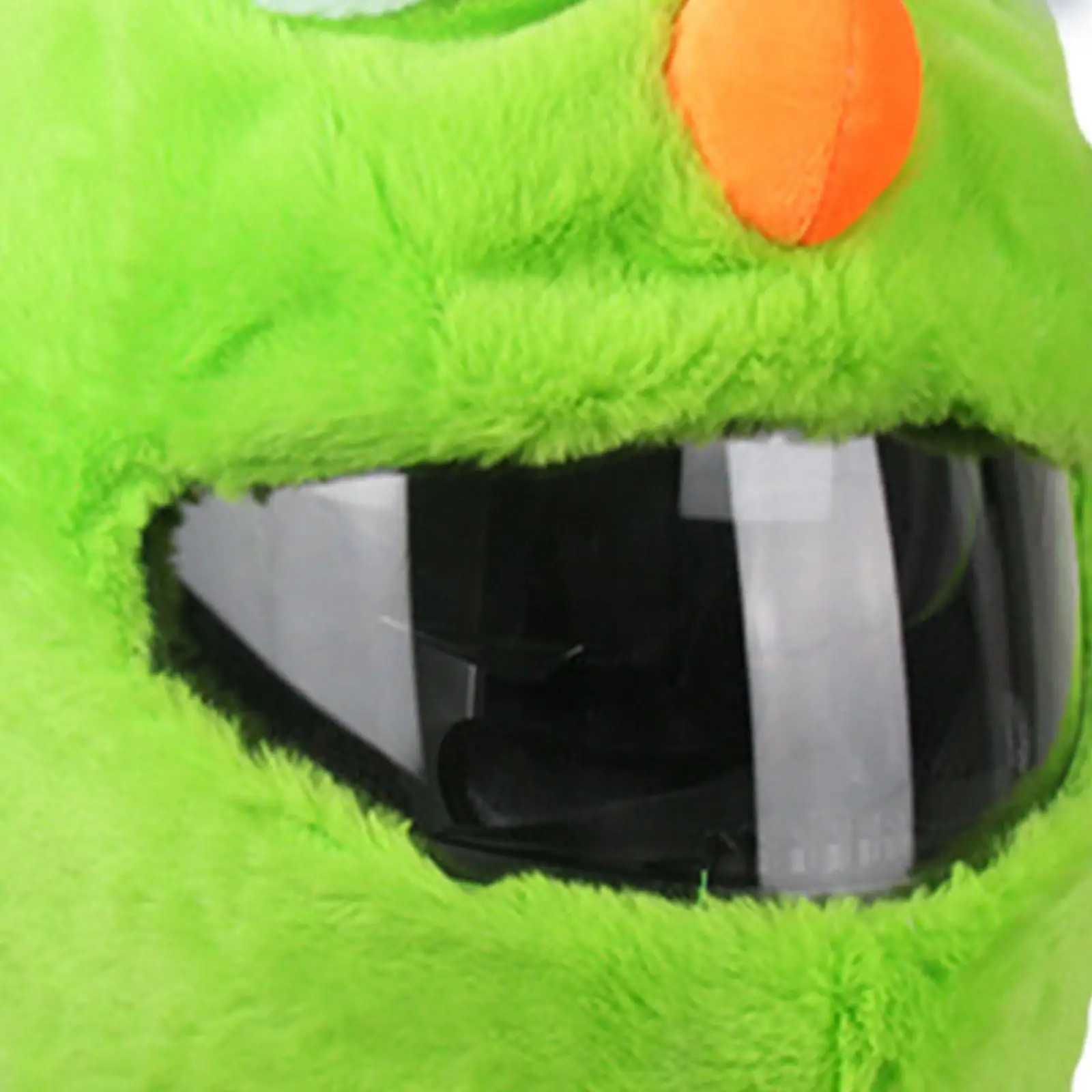 

Motorcycle Helmet Cover Green Plush Warm Cartoon for ST Patrick's Day