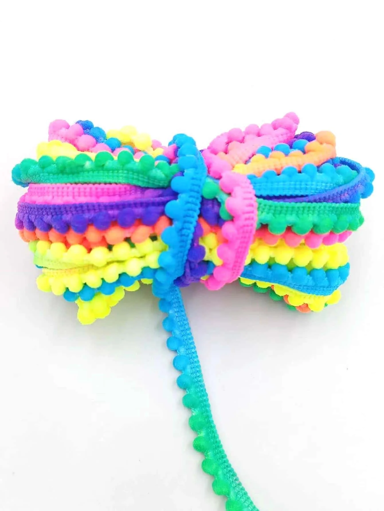 Lace Garment Accessories 1PC DIY 10 Yard Chroma Dense Dud Edge Hairball Caterpillar