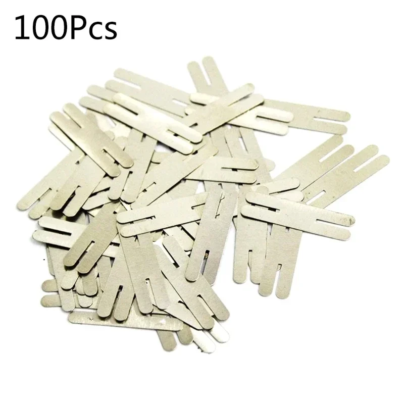 

Nickel Plated Steel Strap Strip Sheets Type for Battery Pack Spot Welding Spot Welder Equipment 100pcs/lot 0.2x30x8mm