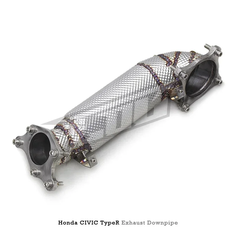 Section High flow Pipes branch downpipe Exhaust Pipe with For R/Type-R FL5 2.0T