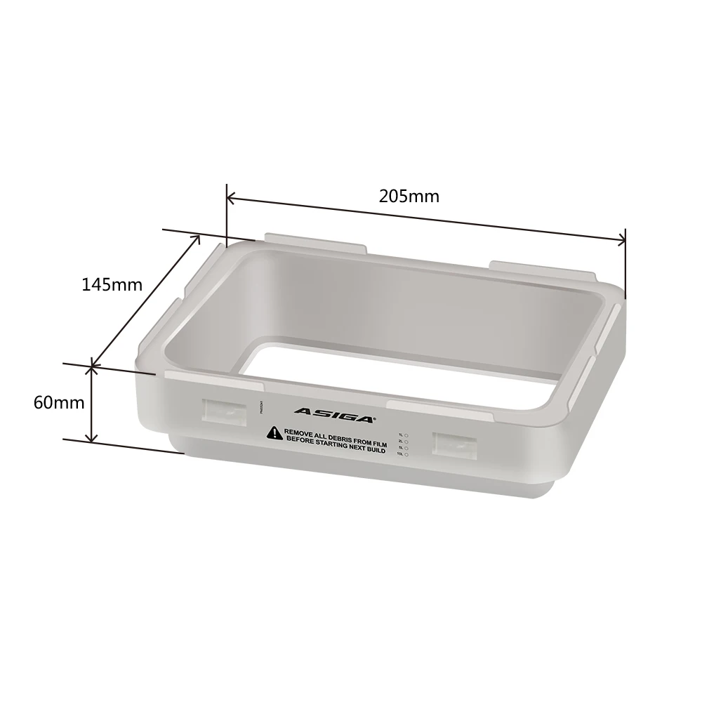 Asiga Max Build Tray Vat 1L Universal for Asiga 3D Printers 2