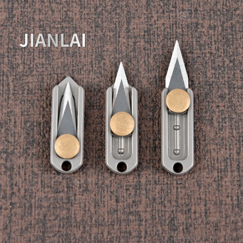 TC4 Mini Coltello Pieghevole In Lega Di Tanio EDC - Foto 7