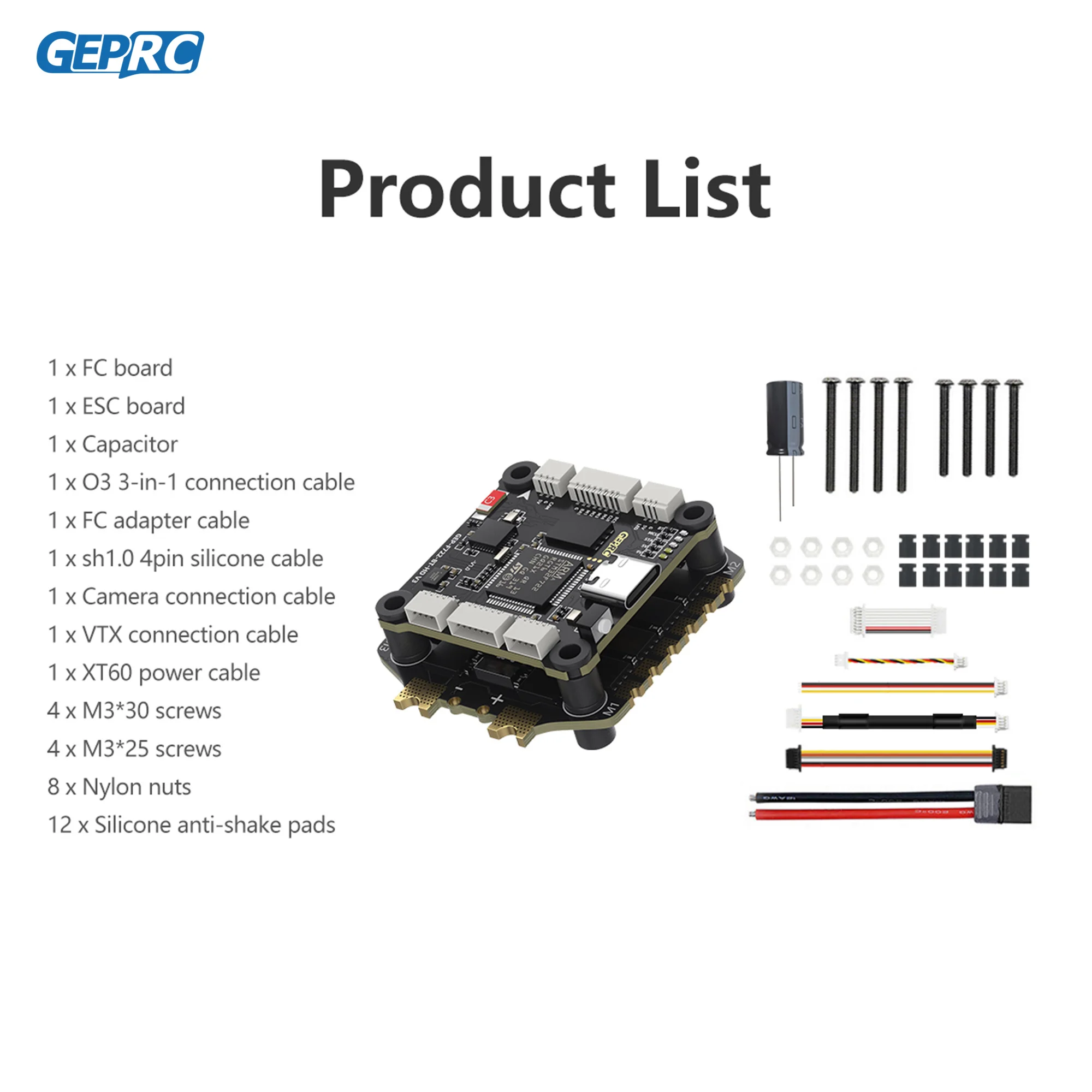 GEPRC TAKER F722 BT 8Bit 65A 60A 50A Stack 4IN1 ESC 512M Black Box 32Bit Data Analyze Record Flight Barometer Racing FPV Drone thumbnail 6