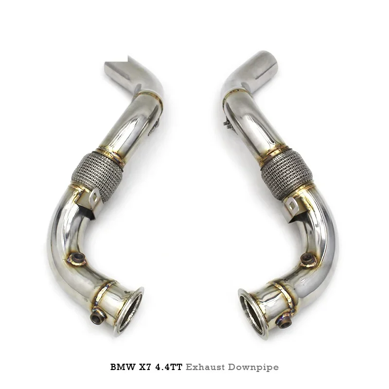 Head Section High flow Pipes branch downpipe Exhaust Pipe with catalyst For BMW X7 G07 4.4TT -