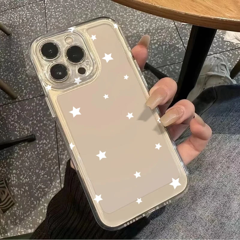Korean Star Creative Clear Phone Case - Stylish and Transparent Cover