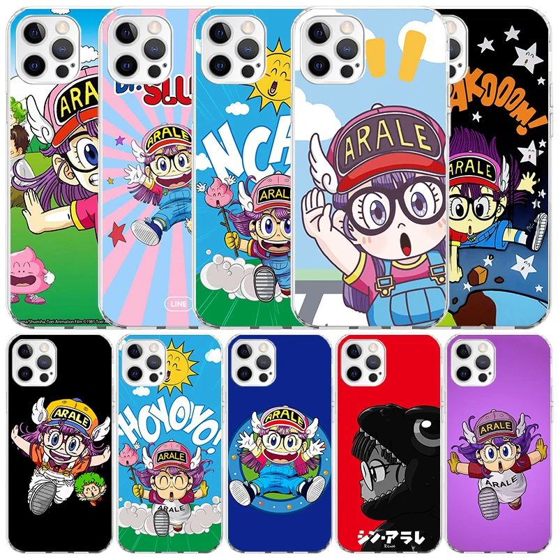 Dr Slump Arale Anime TPU Phone Case with Air Soft Cover