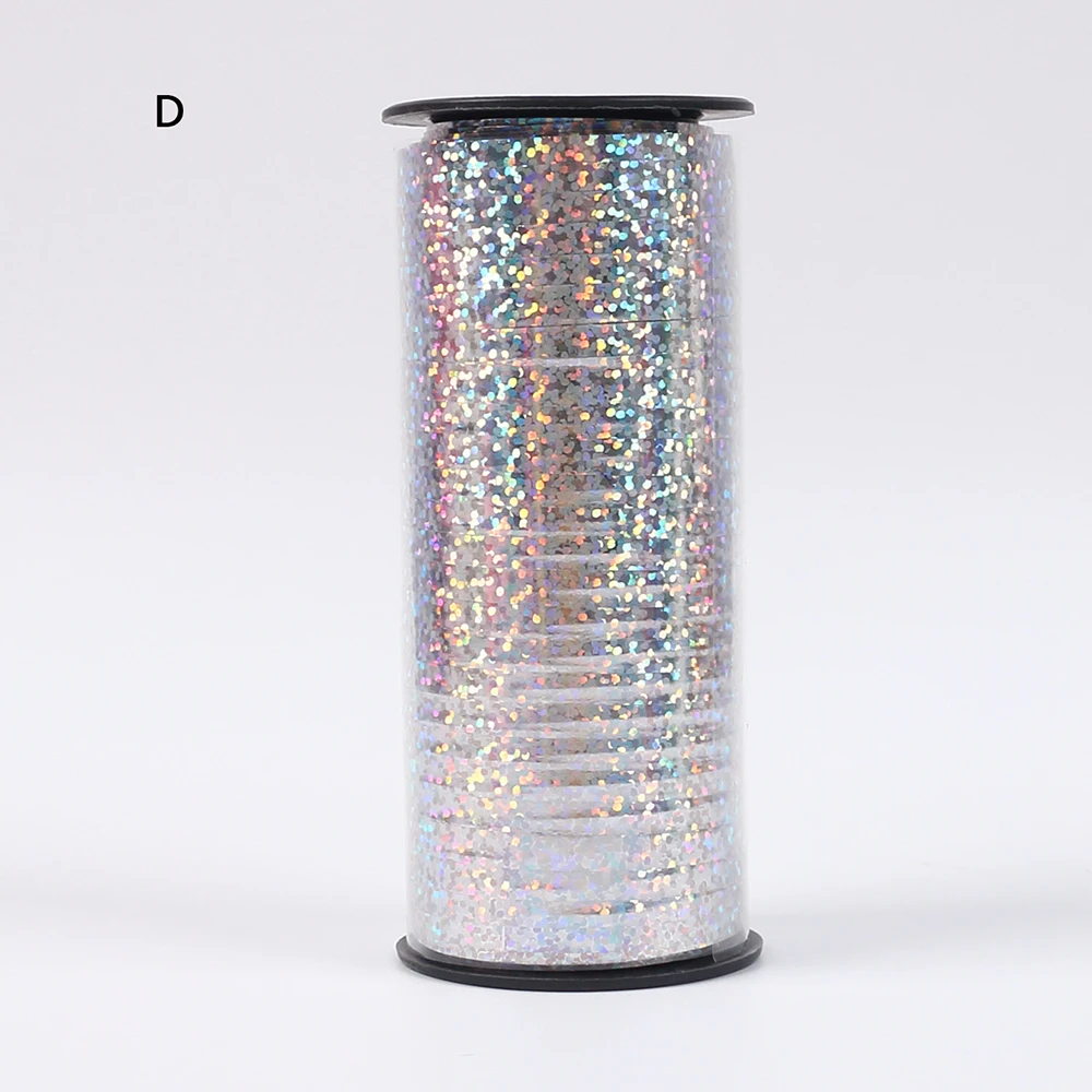 100 יארדים / גליל סרטוני גליטר סרטוני בלון סרטונים לעטיפת מתנות למלאכות חג המולד יומולדת חתונה מסיבת קישוט