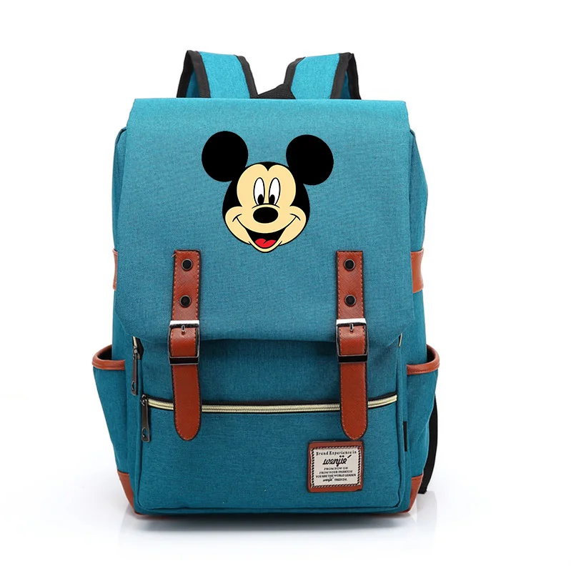 Disney Mickey Minnie School Bags Students Laptop Backpacks Women Men Travel Bags Teenager Bookbag Unisex College Backpack