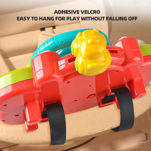 Baby Electric Driving Car Steering Wheel Simulate with Music Stroller Driving Early Educational Learning Multi-Function Toys Kid 6