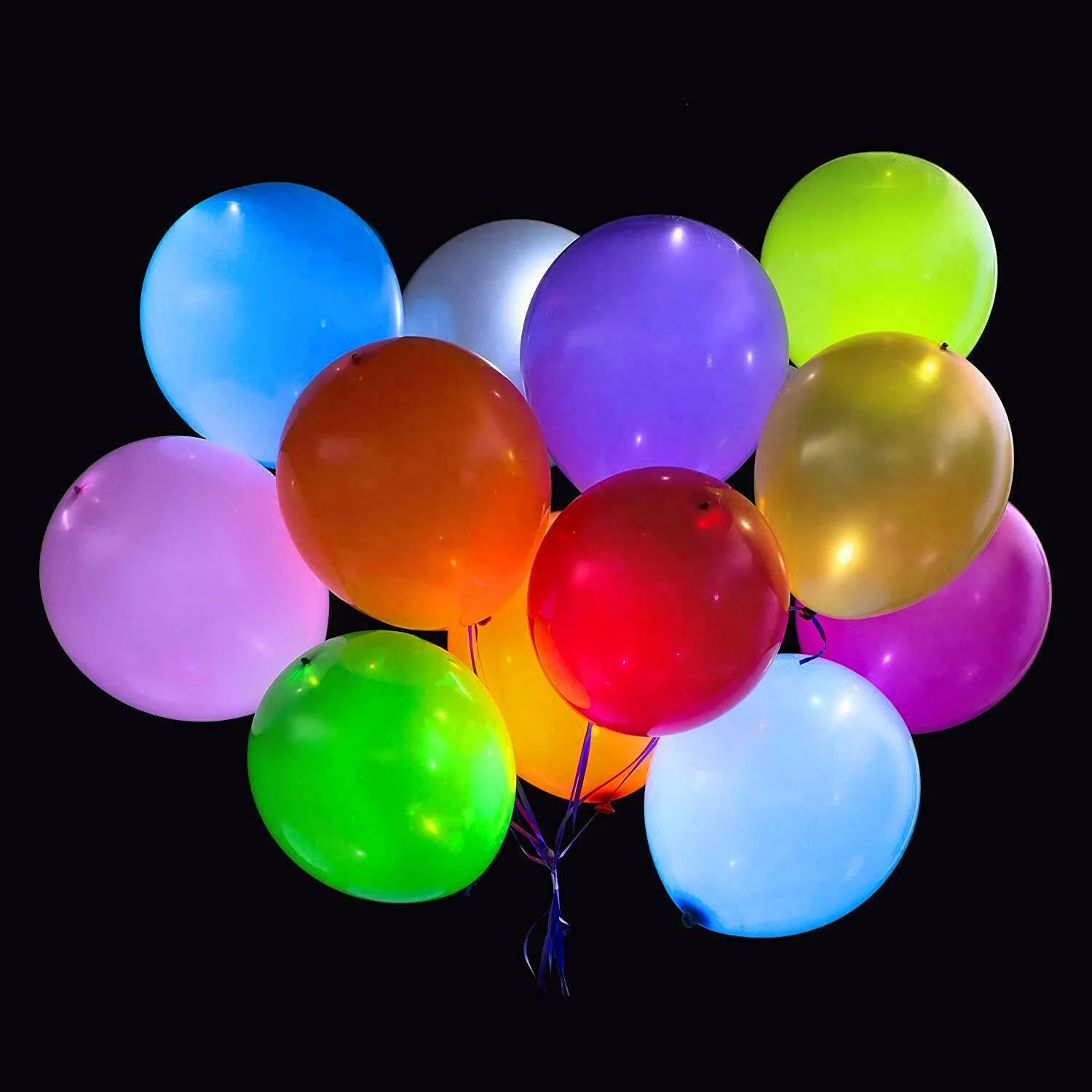 Description Picture 5 of item5/10pcs LED Light Up Balloons Luminous Balloons Glow In The Dark Party Balloon Supplies Birthday Easter Party Wedding Decoration