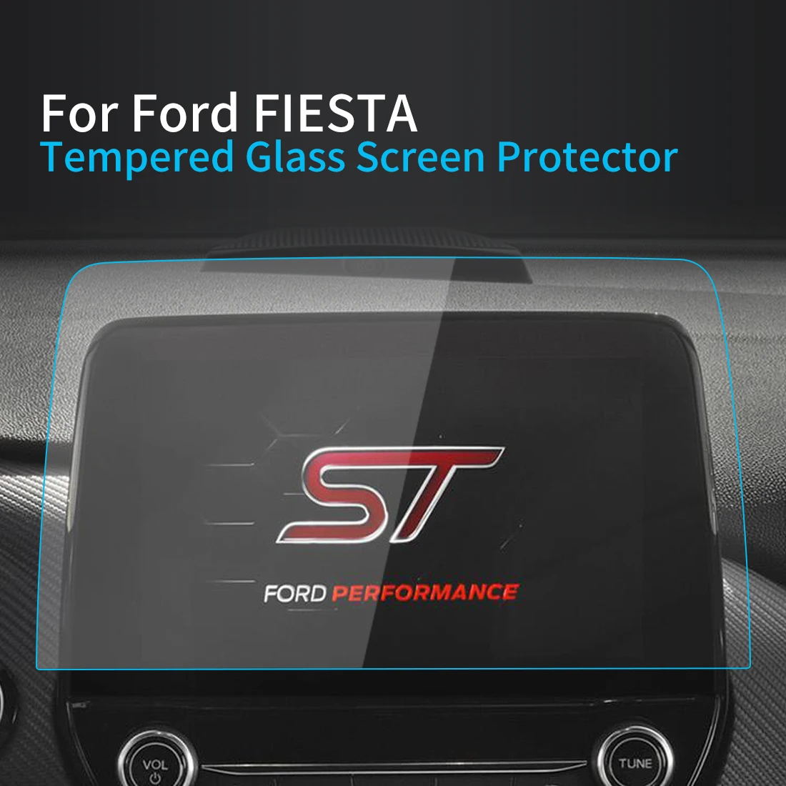 

Автомобильные наклейки, Защита экрана для Ford Fiesta 2022, навигатор, дисплей, Аксессуары для автомобилей