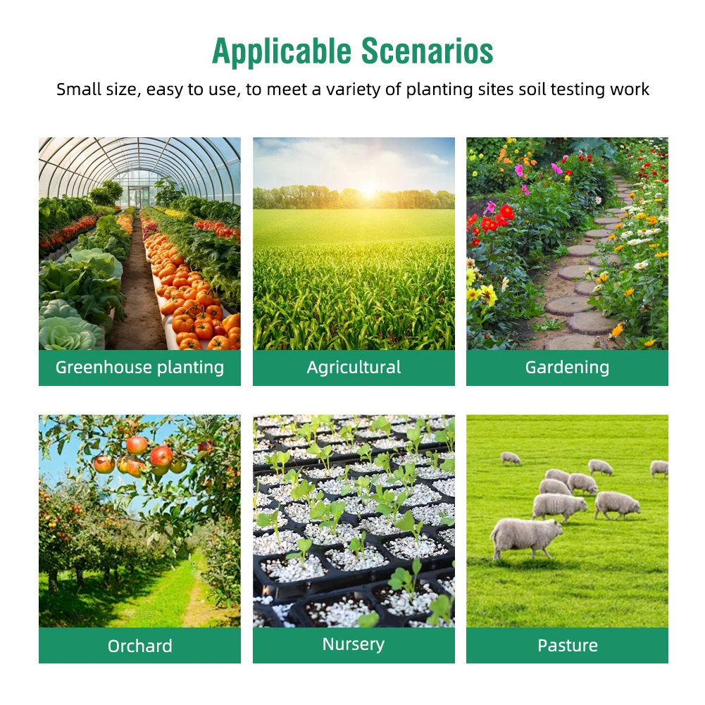 Digital Soil NPK Meter Quick-acting Nitrogen/Phosphorus/Potassium Nutrient Analyzer Fertility Tester for Gardening Agriculture