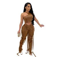 Naomi Drawstring Lace Up Slit Legging Set 8