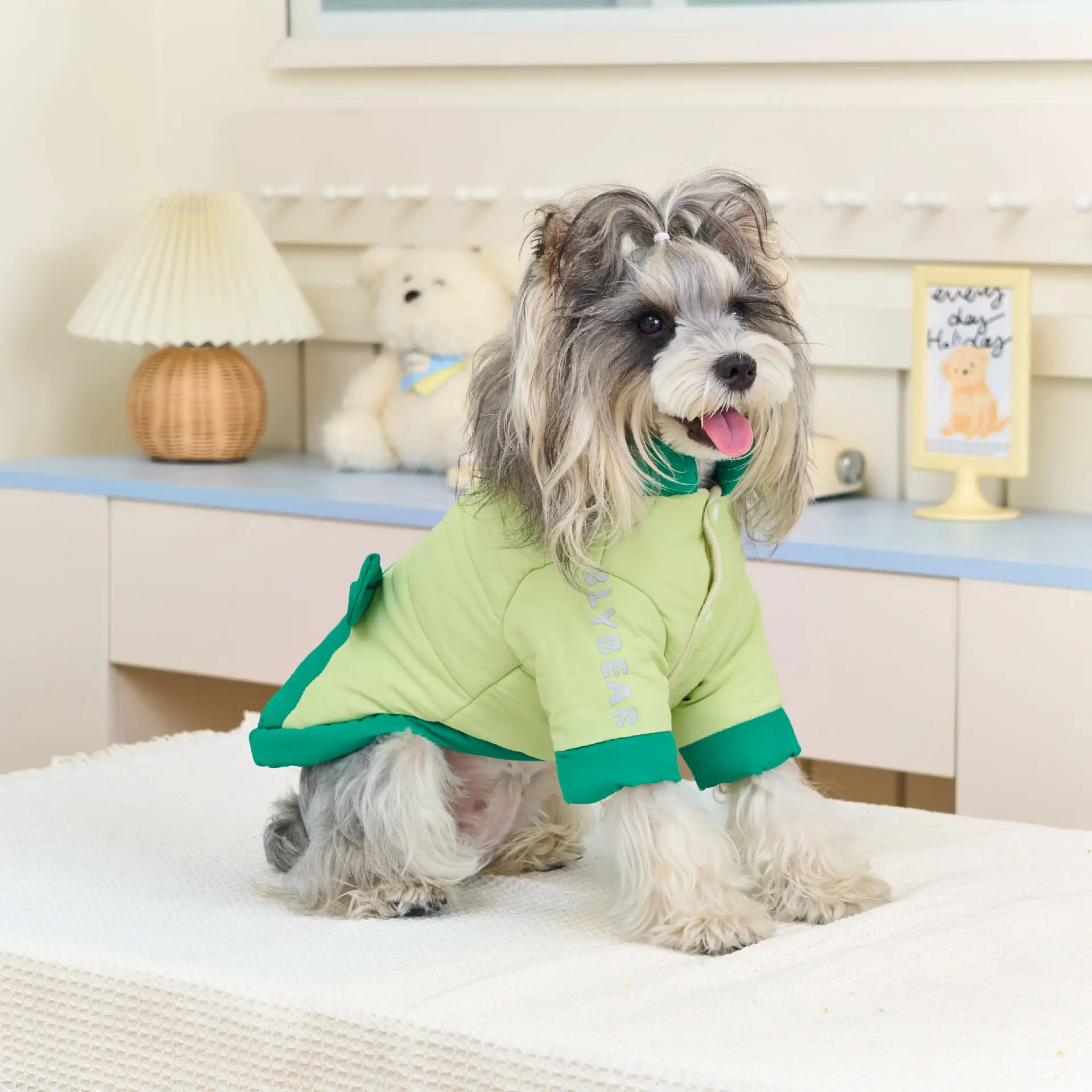 Dog Winter Coat Pet Fleece Jacket Cute Bear Dog Outfit, Warm Winter Clothes For Small Medium Like Chihuahua, Pomeranian_voghion.com