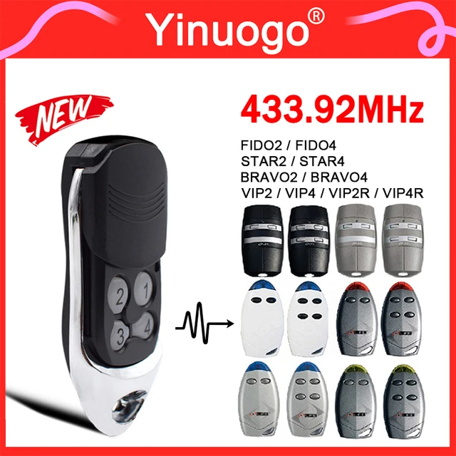 For LIFE FIDO 2 Remote Control 433.92MHz Rolling Code Compatible With LIFE FIDO4 FIDO2 VIP2 VIP2R VIP4 VIP4R STAR BRAVO 2 4 1