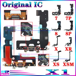 Original IC Usb Connector Charging Module Dock for Iphone 7 8 Plus Xs Max 7P 8P X Xr Charger Flex Board Cable Repair Parts