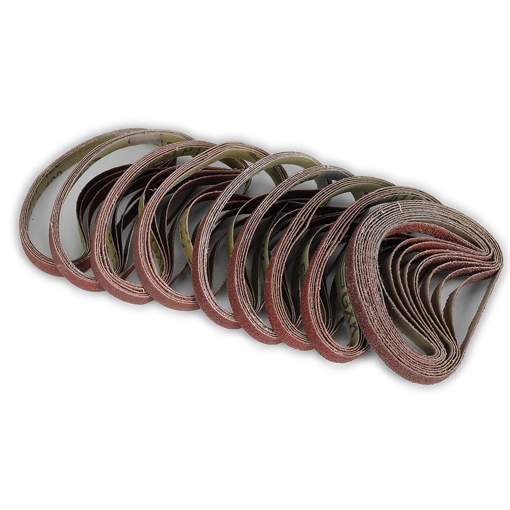 50pcs Sanding Belts 330*10mm Sander File Tools P40 - P600 Abrasive Sanding Screen Band Power Tool Accessory Wood Soft Metal 2