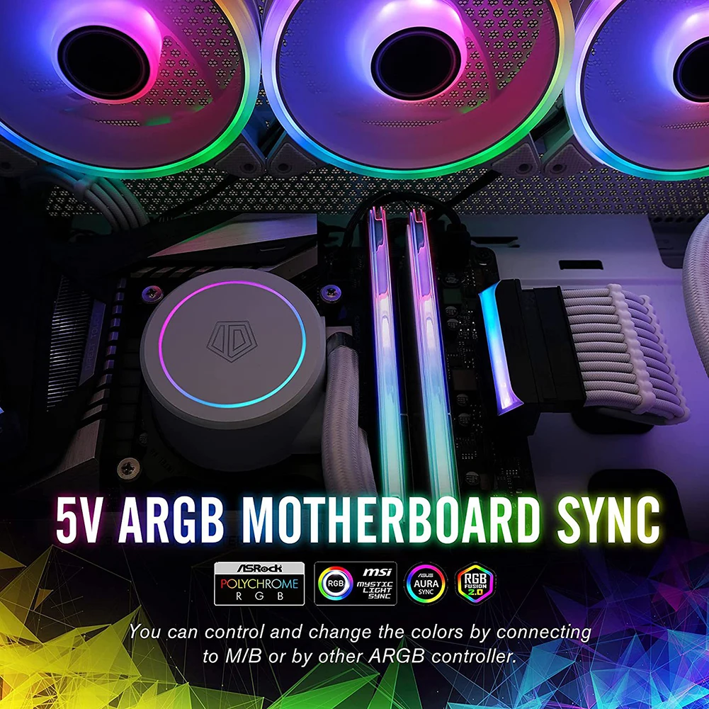 ARGB 메인보드 마더보드 전원 공급 케이블, ATX 24 핀-90 도 전원 플러그 어댑터, 모듈 DIY 장착 액세서리