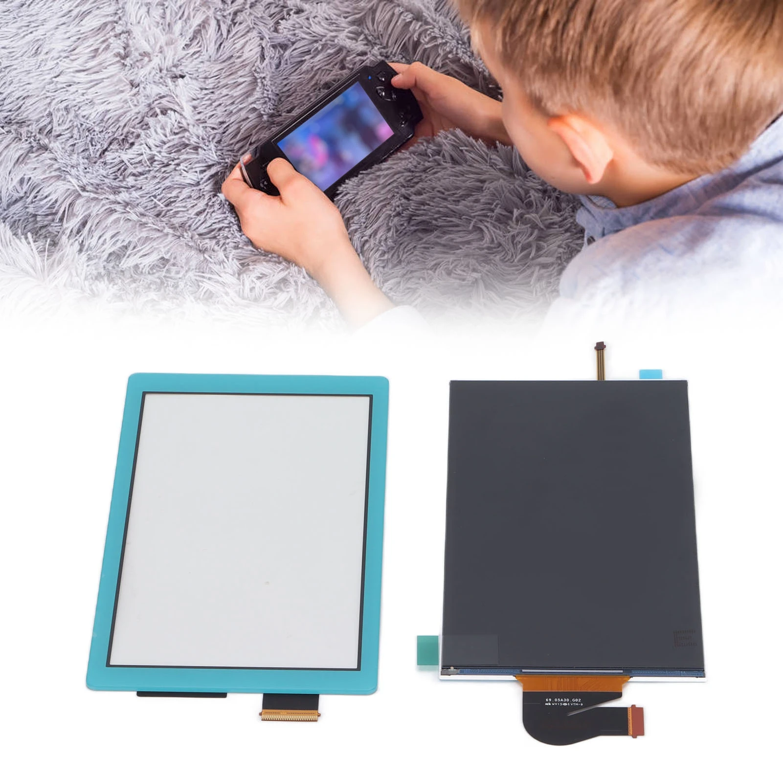 Replacement LCD Display Screen for Switch Lite Durable Replacement LCD Display Panel Repair Parts for Switch LiteBlue