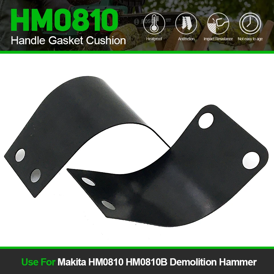 

2Pcs Replace Handle Gasket Cushion For Makita HM0810 HM0810B L Damping Plate Demolition Hammer Spare Parts 343753-1 2Pc