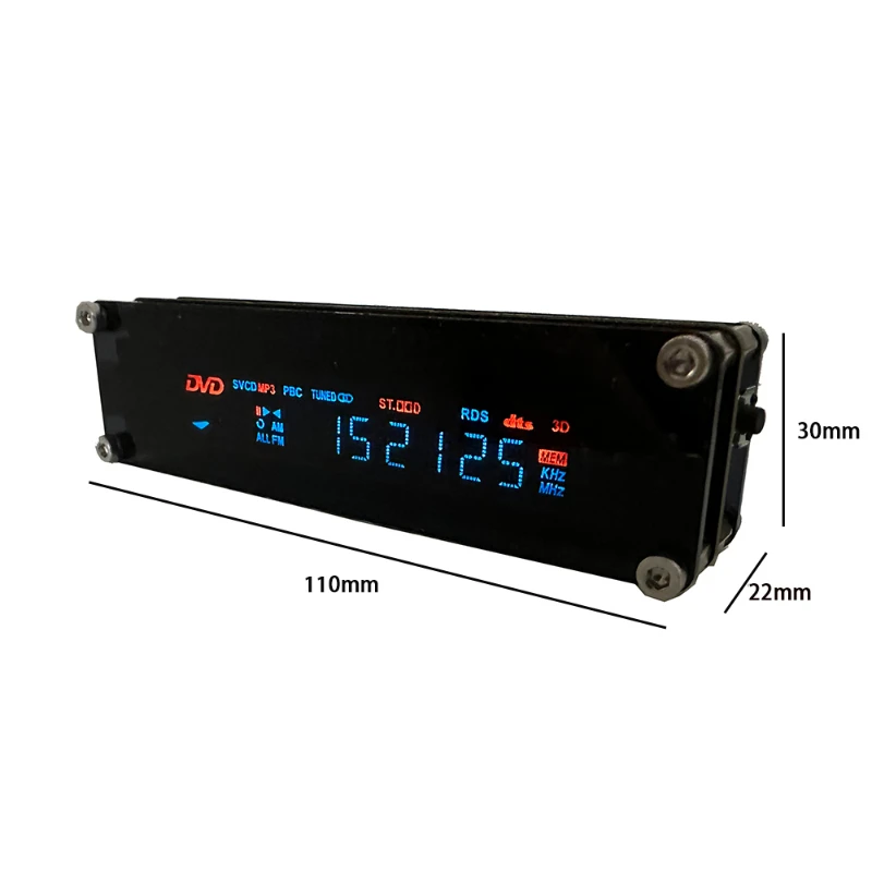 VFD Luminous Digital Clock with Vacuum Screen, Cyberpunk Desktop Decoration, Gift 2
