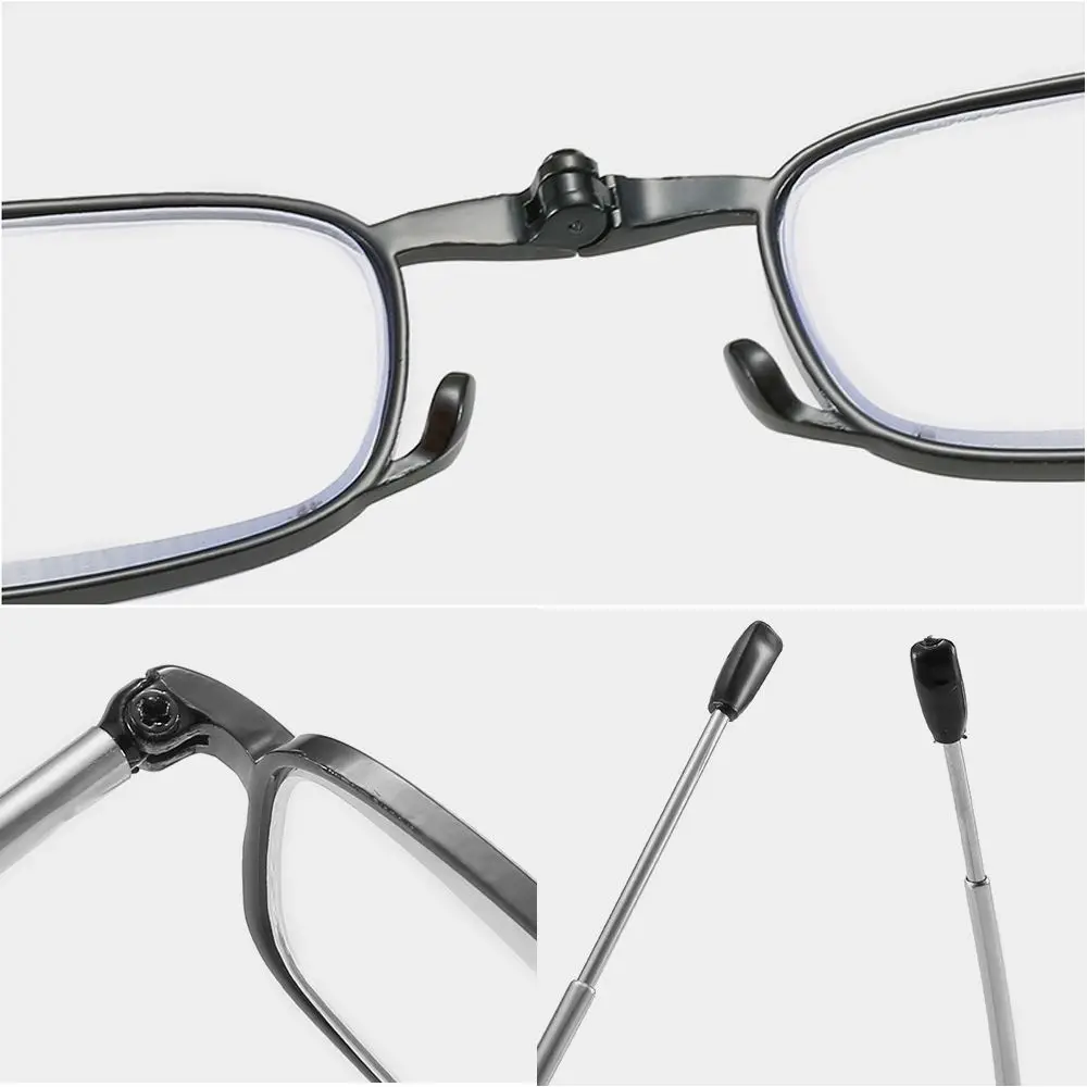 Portable Folding Reading Glasses очки with Keychain Case Anti Blue Light Presbyopic Women Men Ultralight Hyperopia Eyeglasses - Image 5